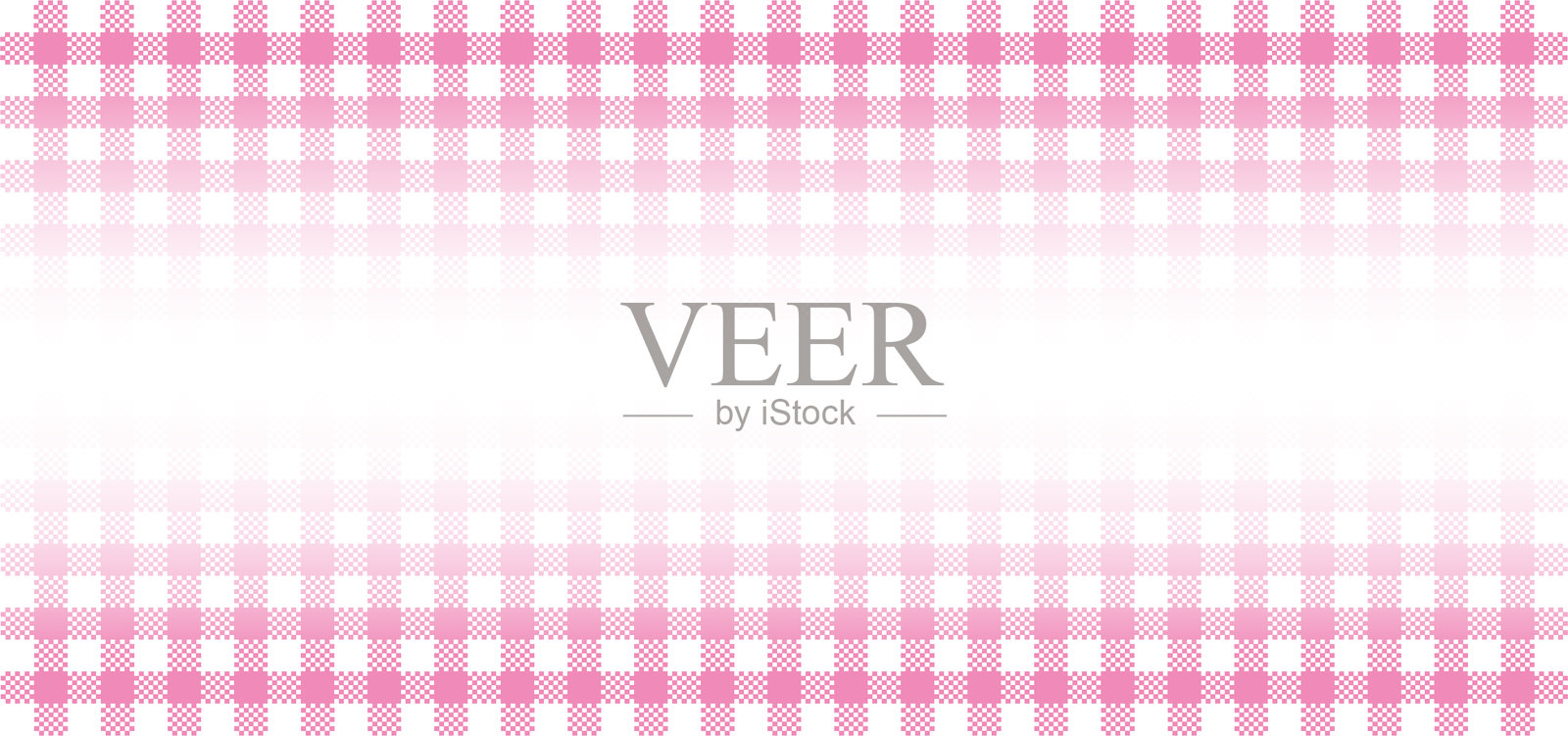 柔和的粉色和白色格纹图案背景，带有水平渐变效果，适用于传统纺织品设计、女性剪贴簿和优雅的桌布纹理插画图片素材