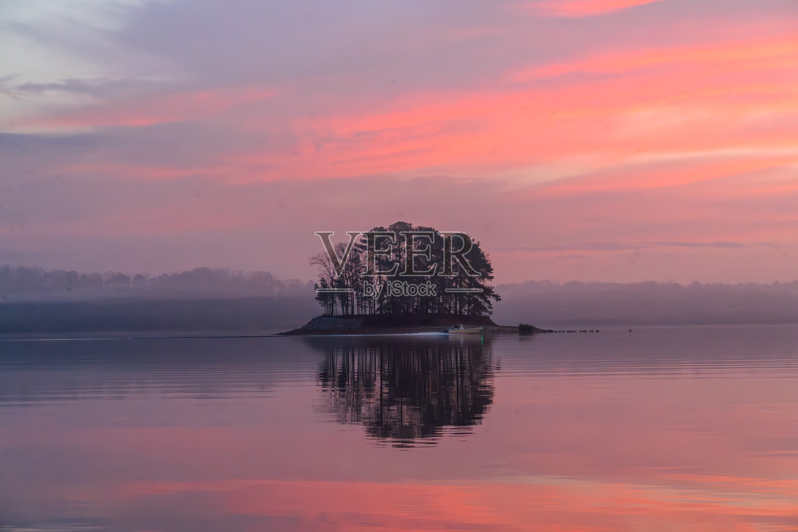 佐治亚州兰尼尔湖的日出景色，美国照片摄影图片