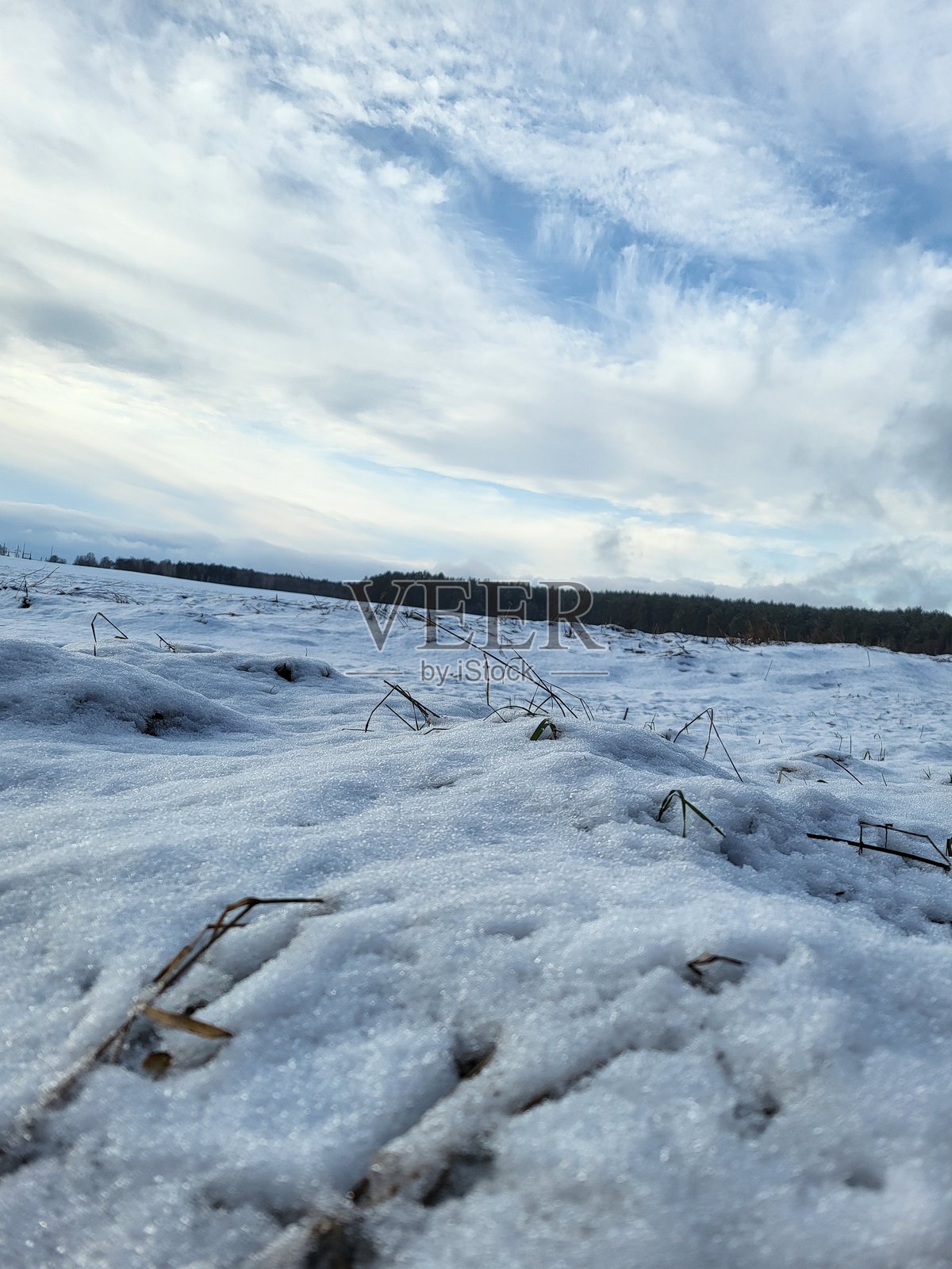 极简积雪田野纹理照片摄影图片