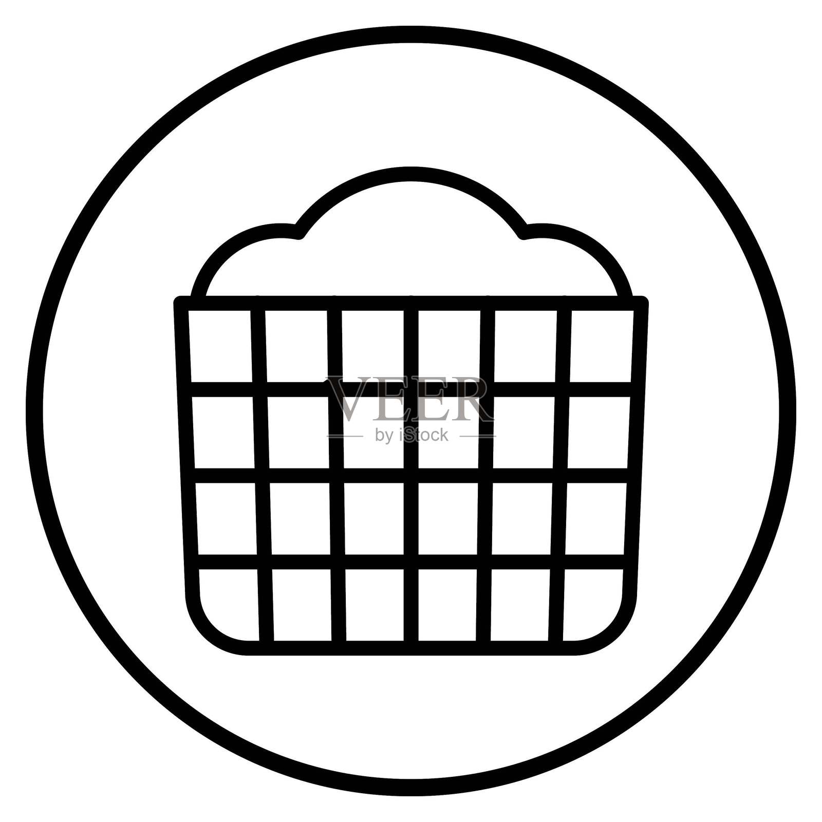 矢量设计洗衣车图标风格插画图片素材