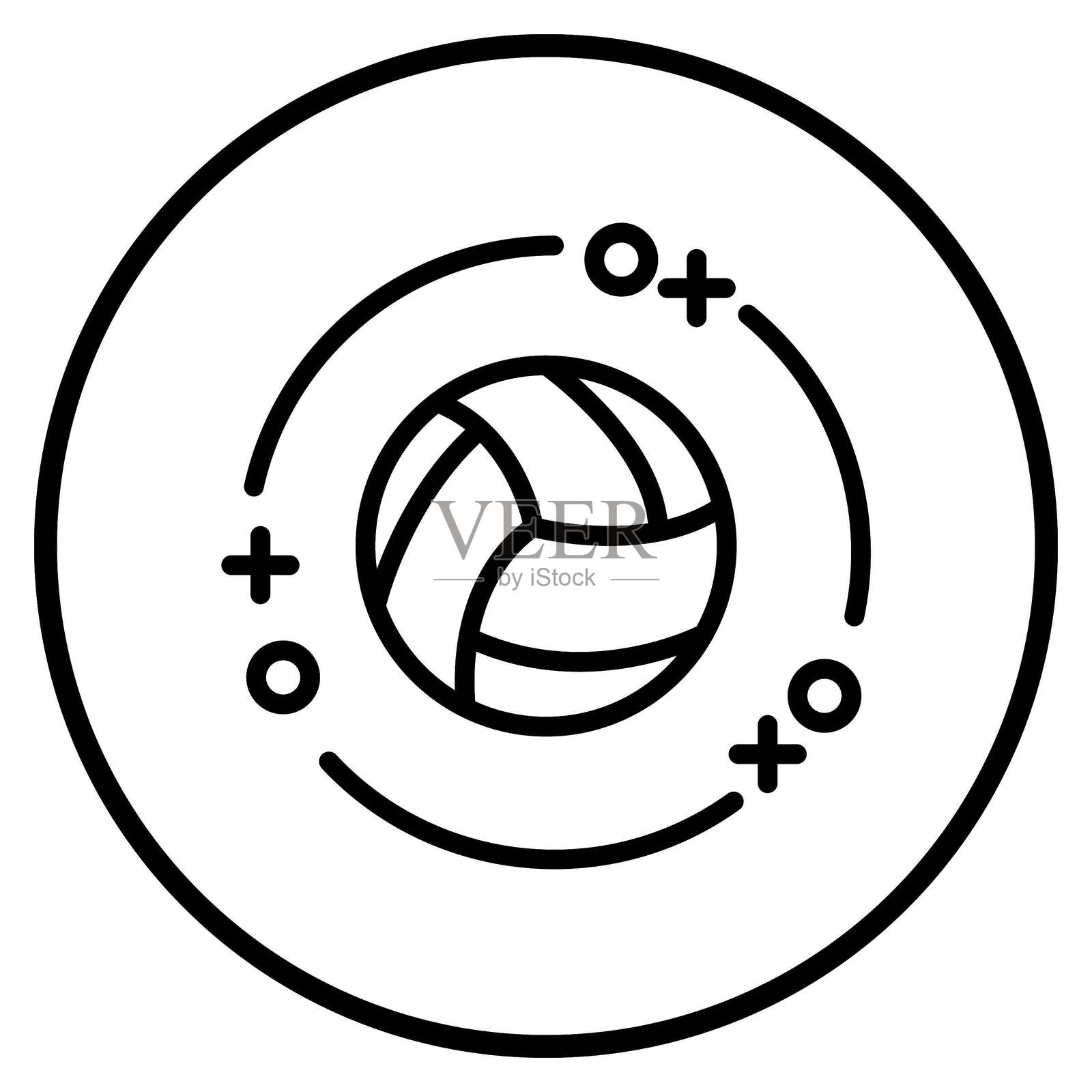 矢量旋转图标风格插画图片素材
