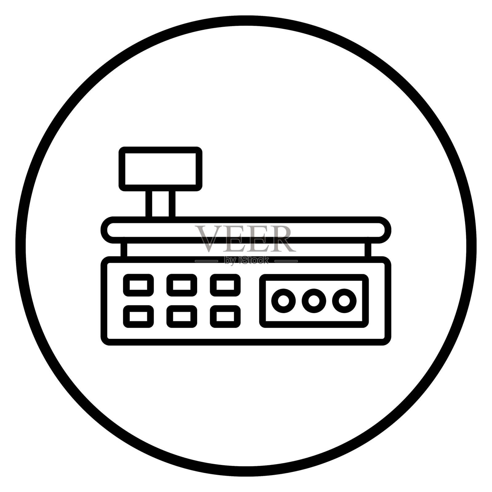 矢量设计刻度图标风格插画图片素材
