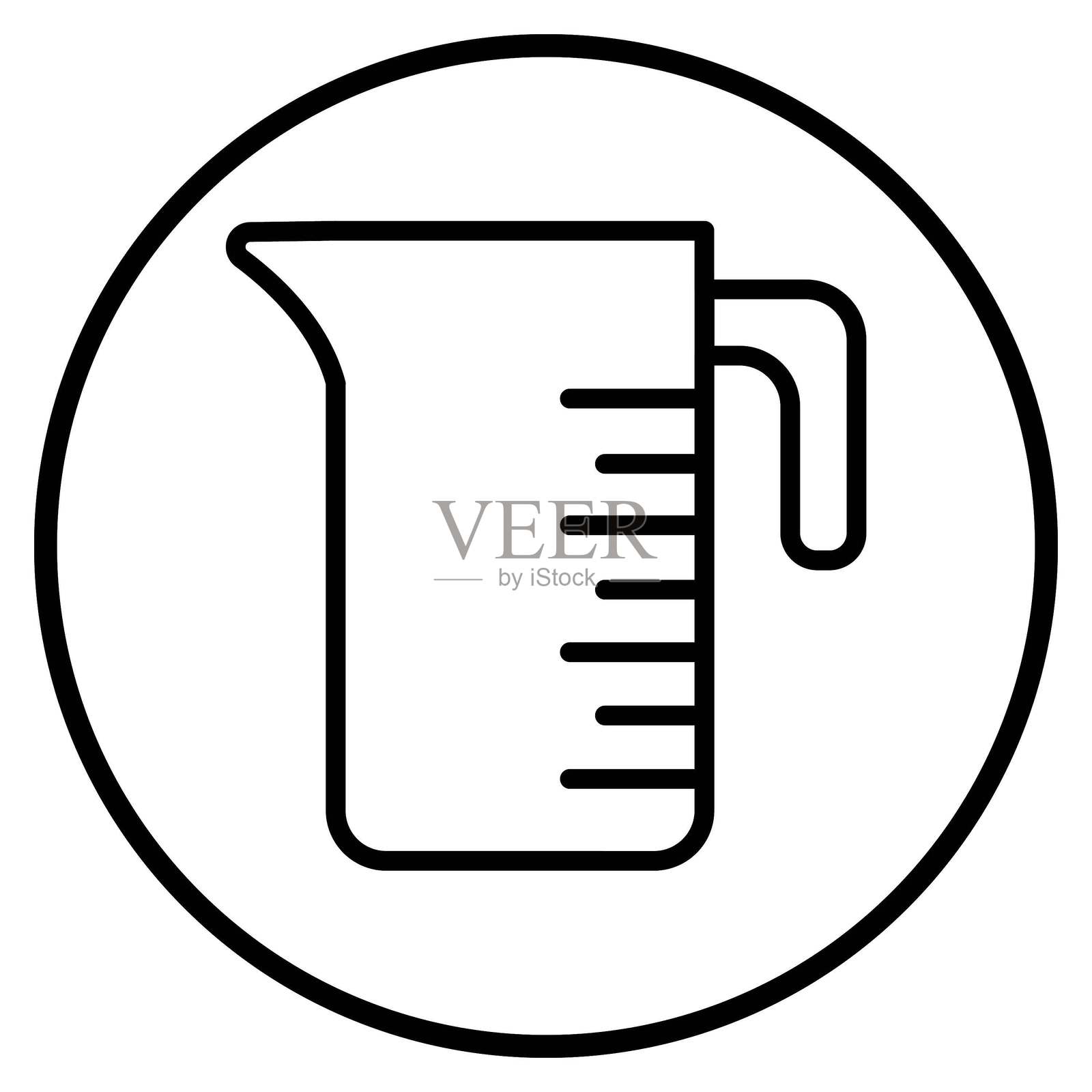 计量杯图标矢量设计插画图片素材