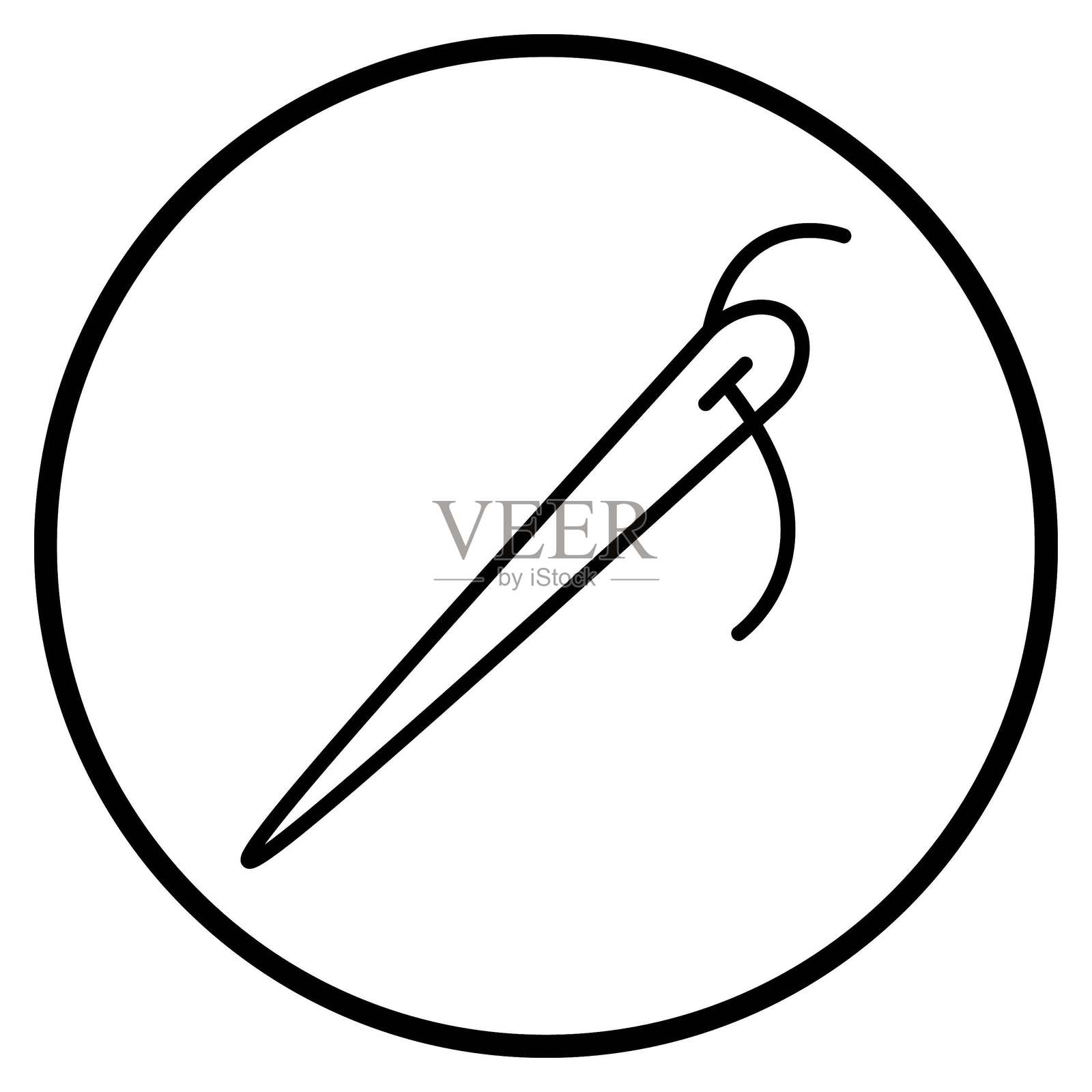 矢量设计针头图标风格插画图片素材