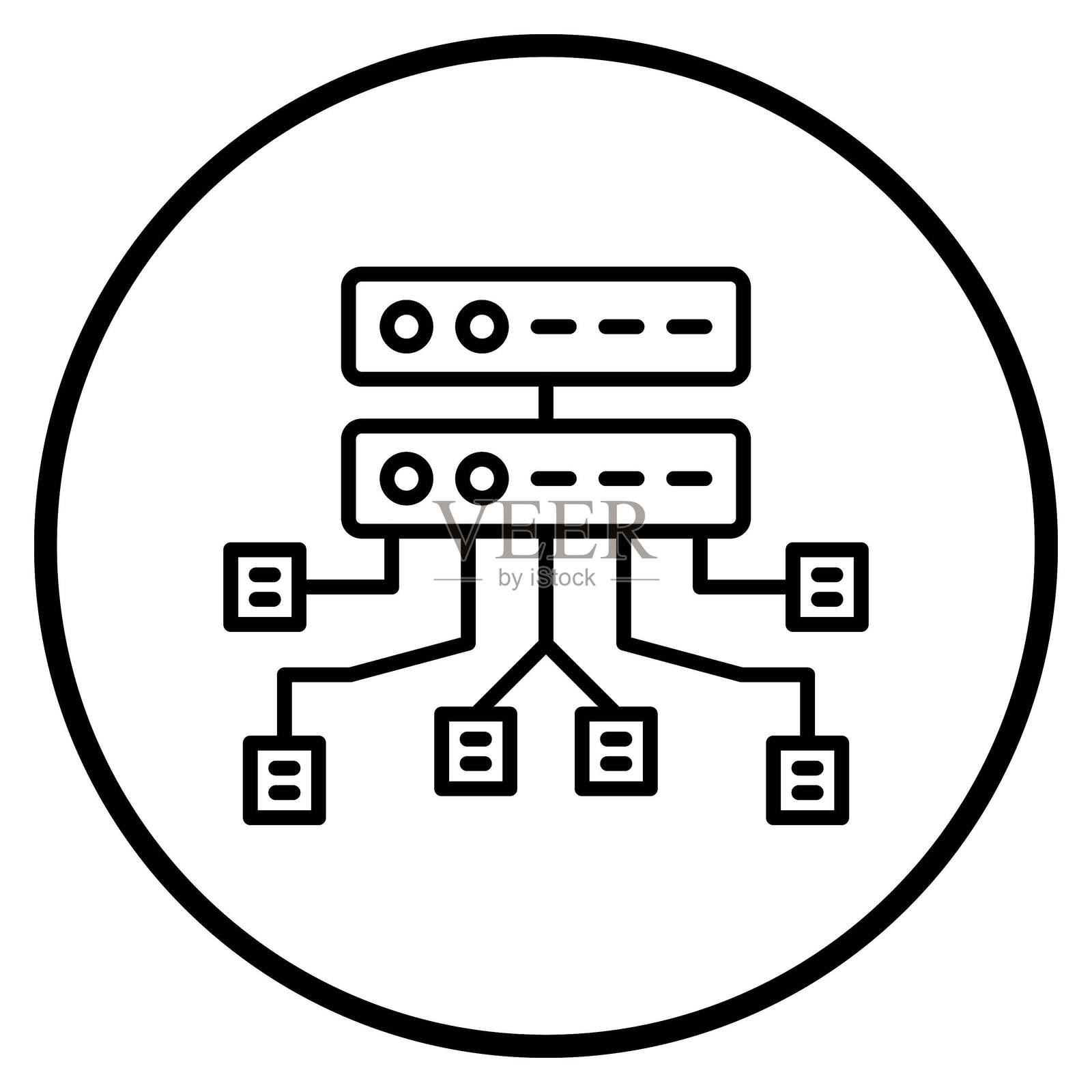 矢量设计数据结构图标风格插画图片素材