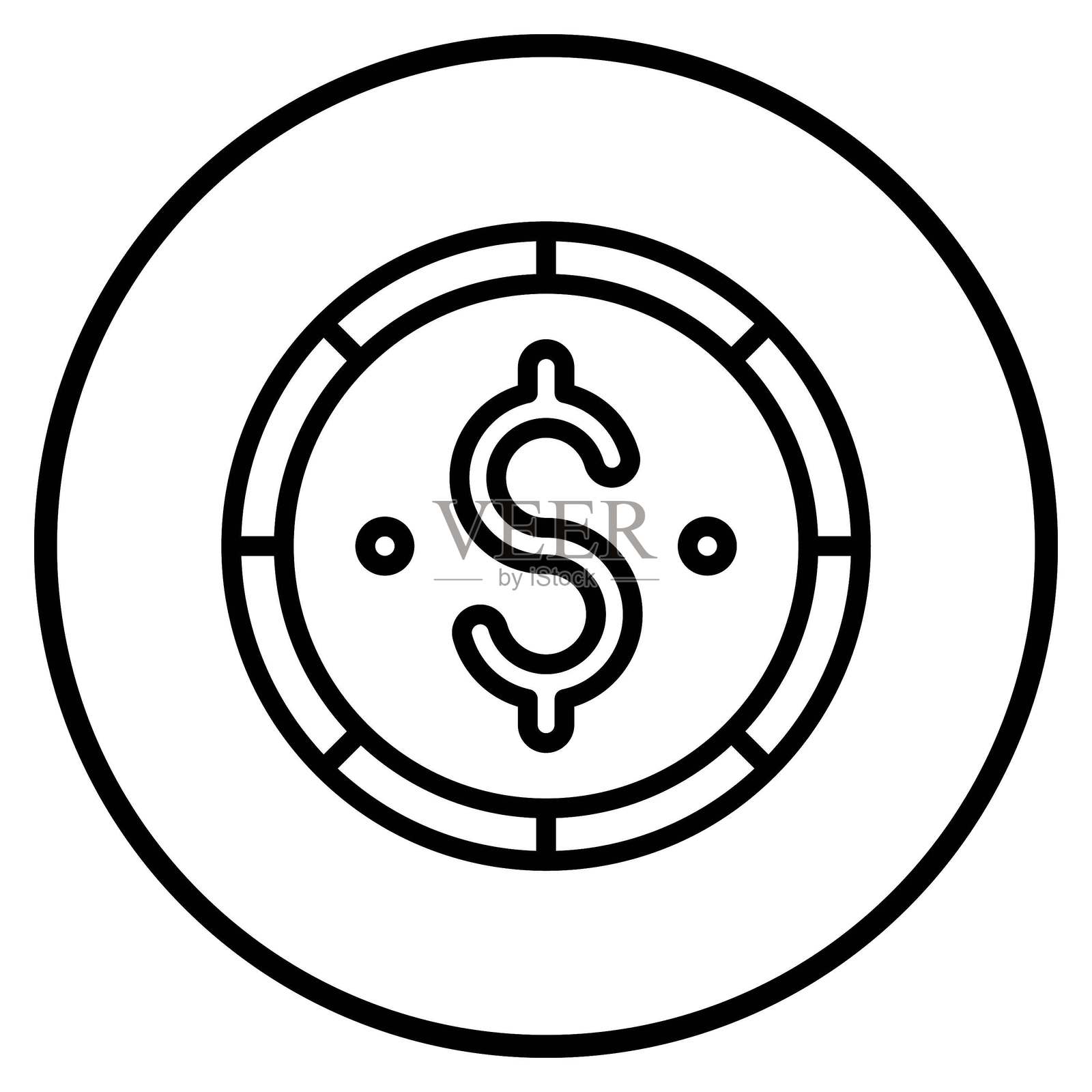 矢量设计代币价格图标样式插画图片素材