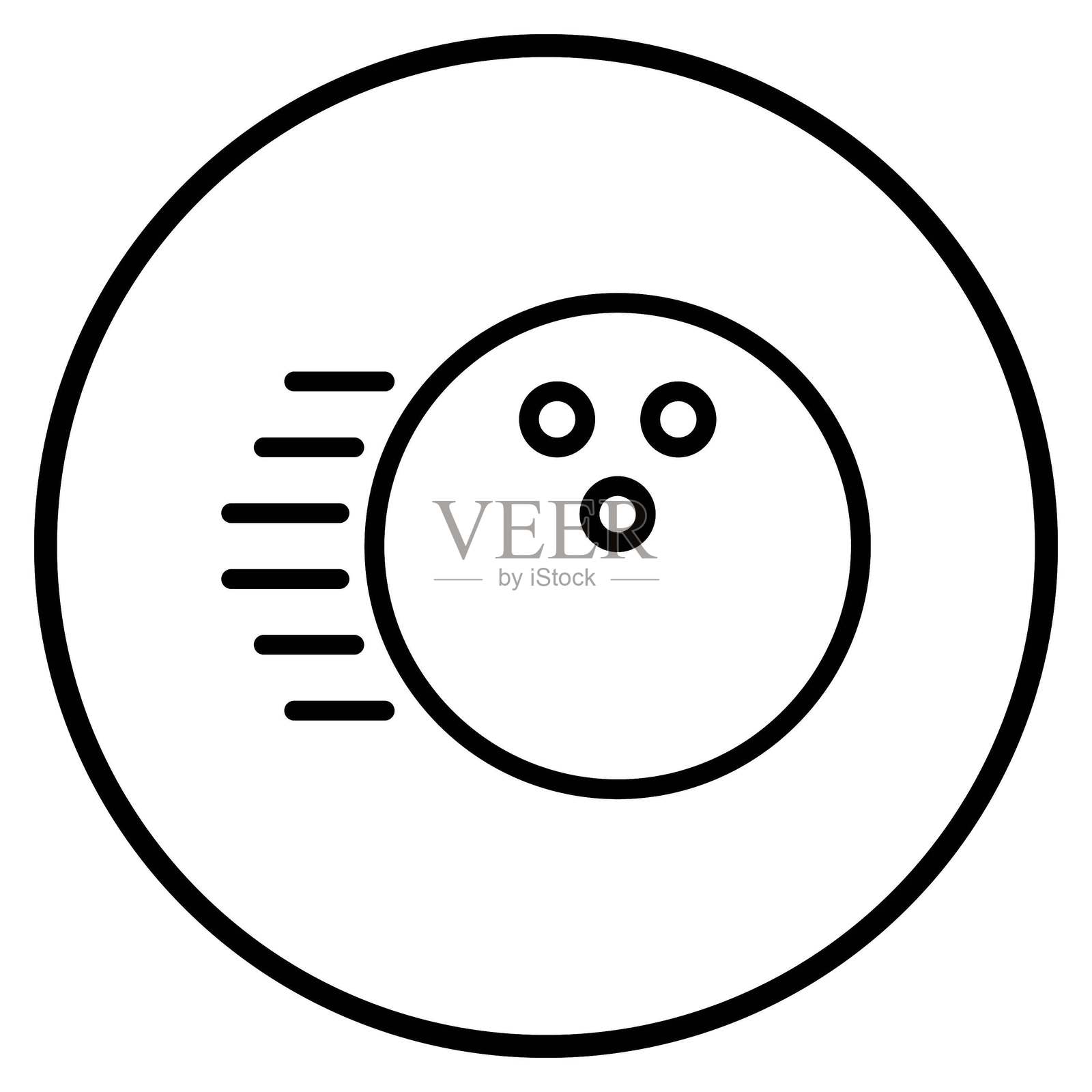 矢量设计球速图标风格插画图片素材