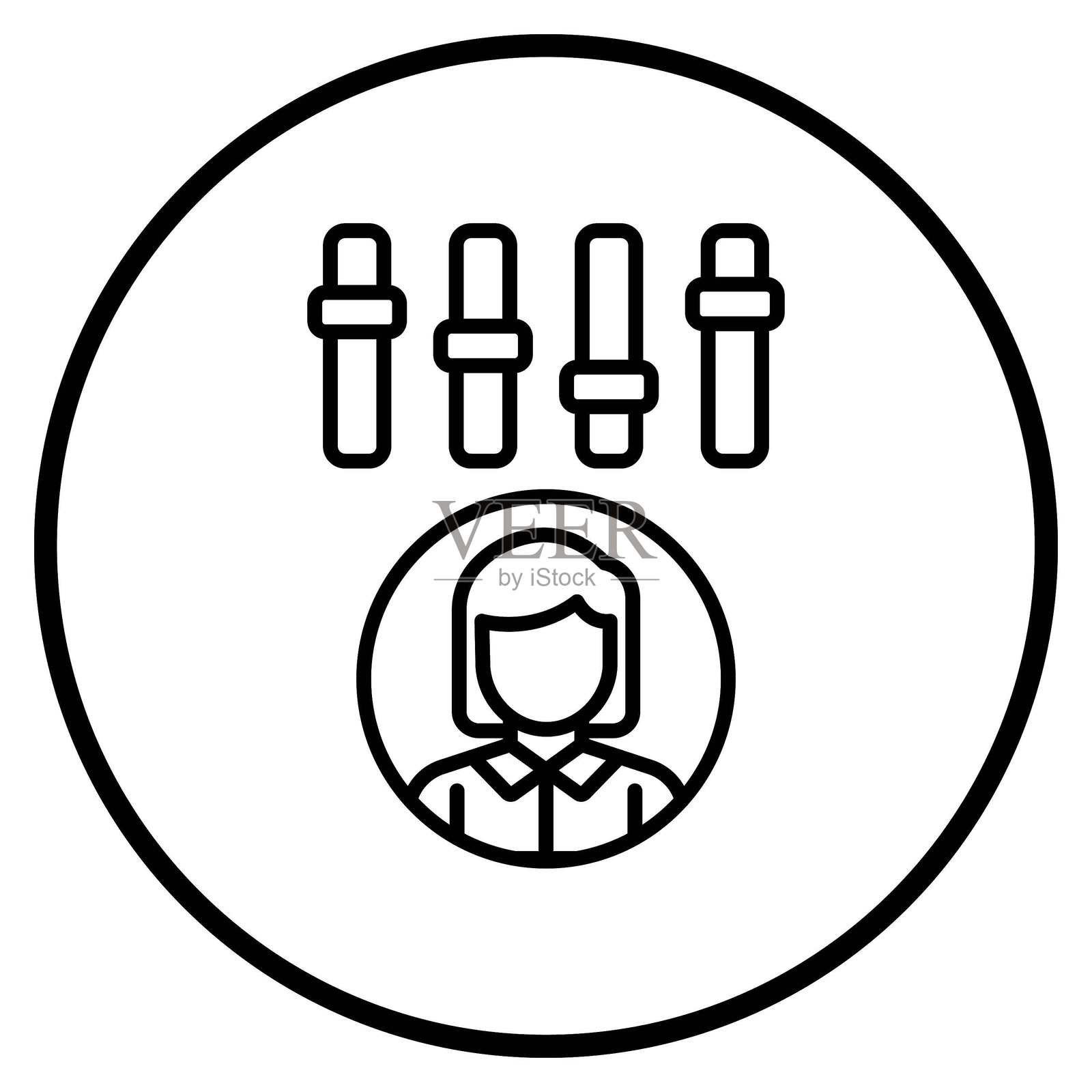 矢量设计行为调整图标风格插画图片素材