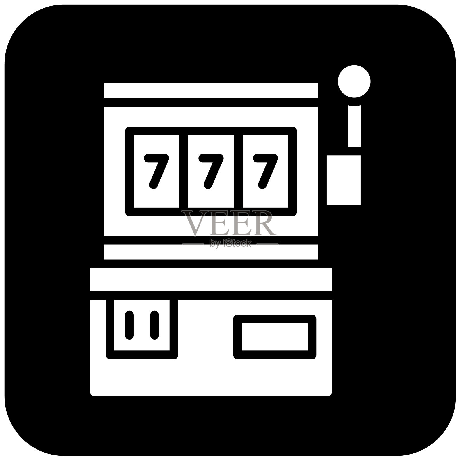 老虎机矢量图标设计插画插画图片素材