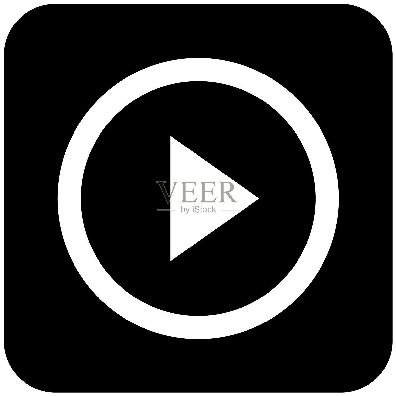 播放按钮矢量图标设计插画插画图片素材