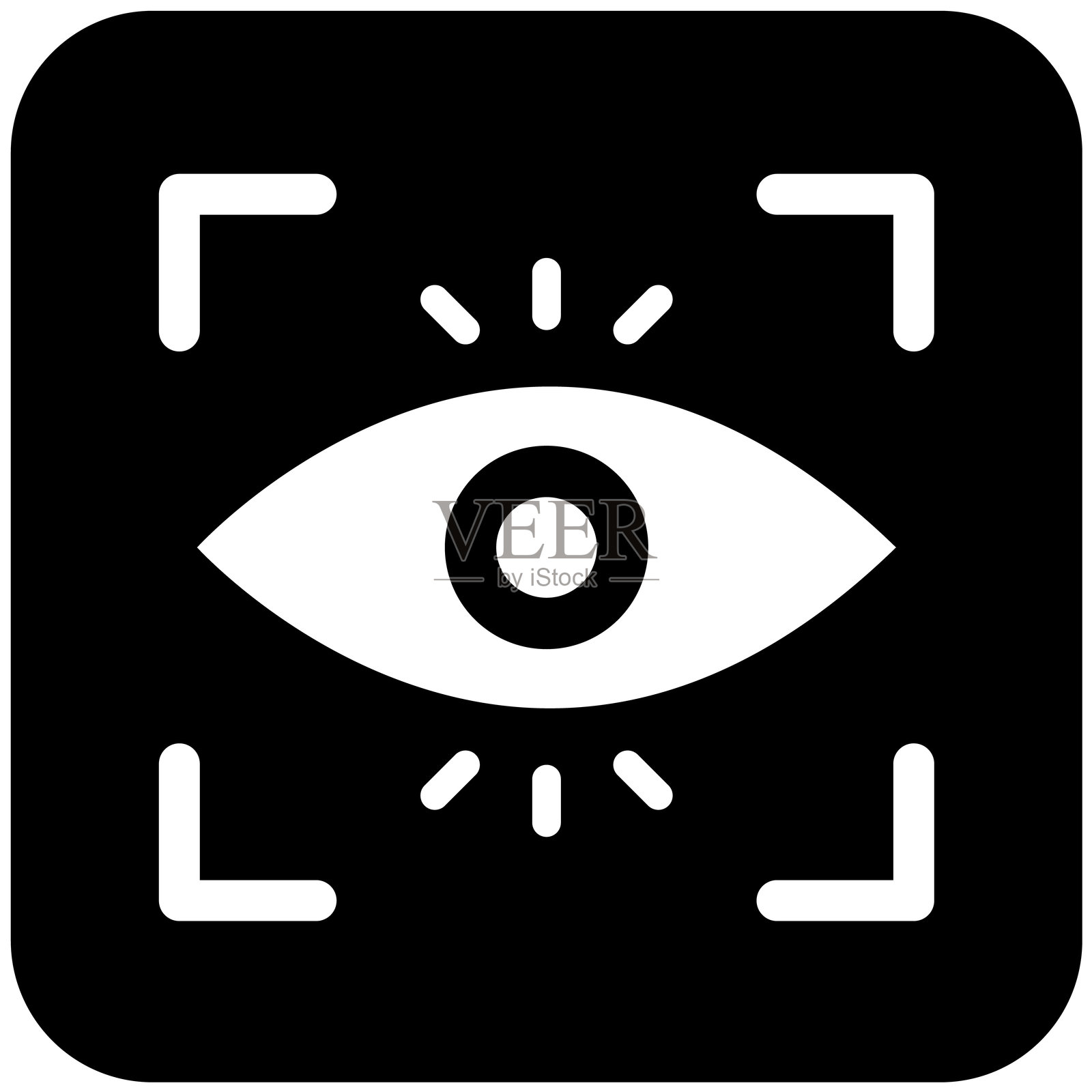 自动对焦矢量图标设计插画插画图片素材