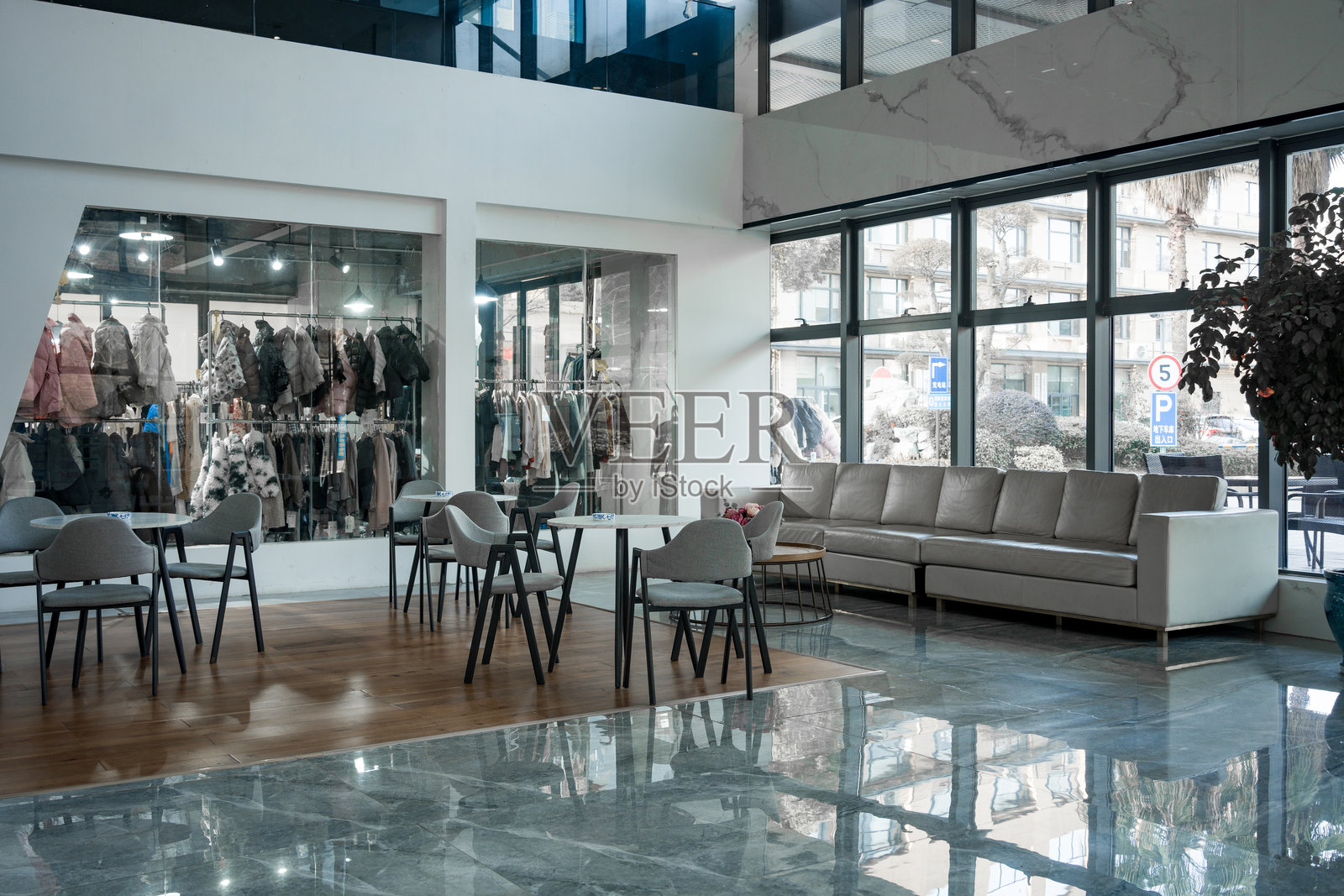 盛汇招商中心室内洽谈区实景照片摄影图片