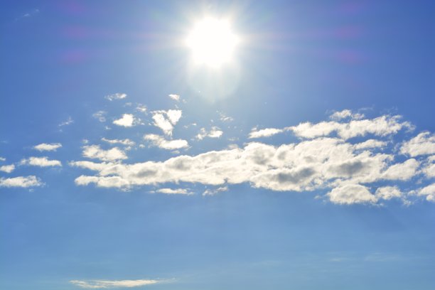 太阳和蓝天图片下载