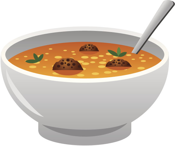 一碗汤的插图图片下载
