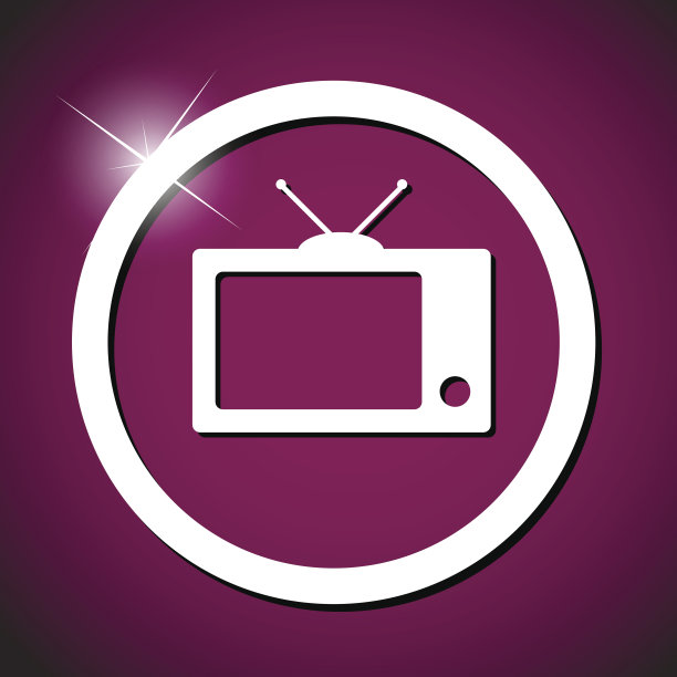 电视图标矢量图图片下载