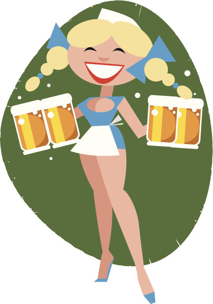 啤酒节的女孩图片下载