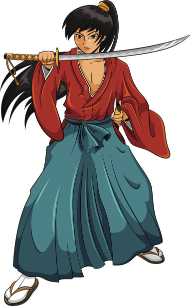 卡通的武士图片下载