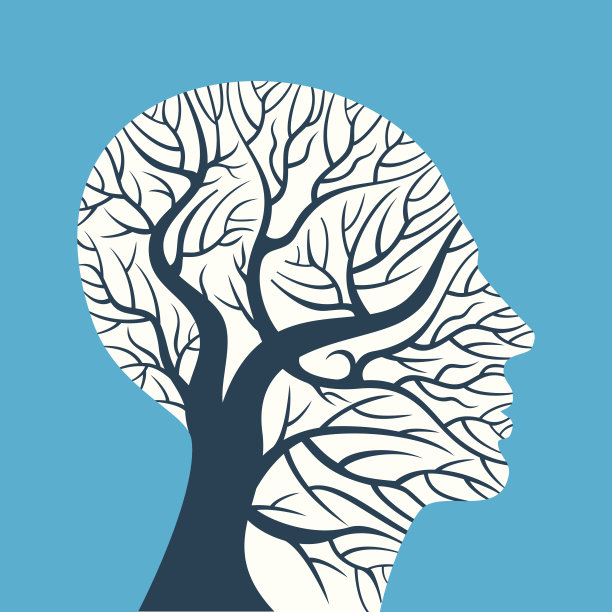 人的大脑，绿色的思想图片下载