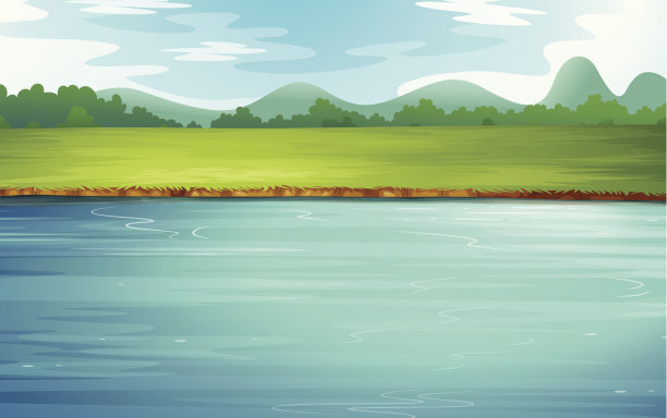 河流和美丽的风景图片下载