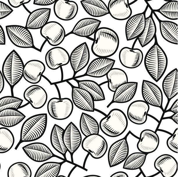 樱桃无缝模式图片下载