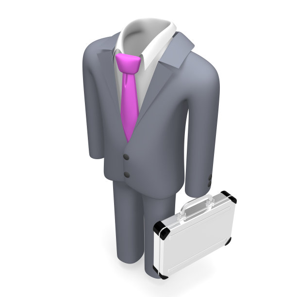 立式商务套装俯视图图片下载