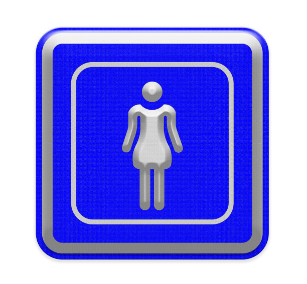 指示牌指示去洗手间的路图片下载