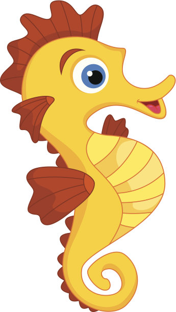 卡通可爱的海马图片下载