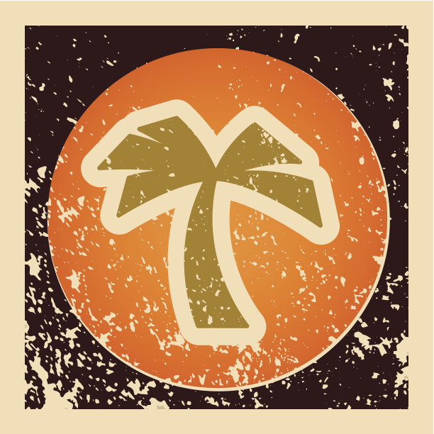 棕榈树垃圾矢量图标图片下载