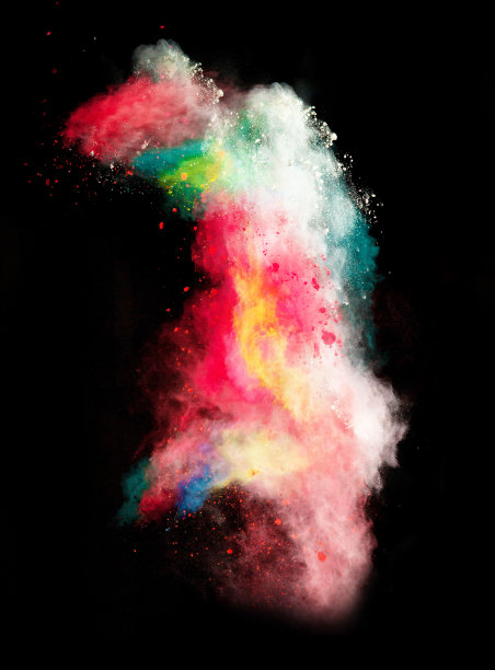 推出了彩色的粉末图片下载