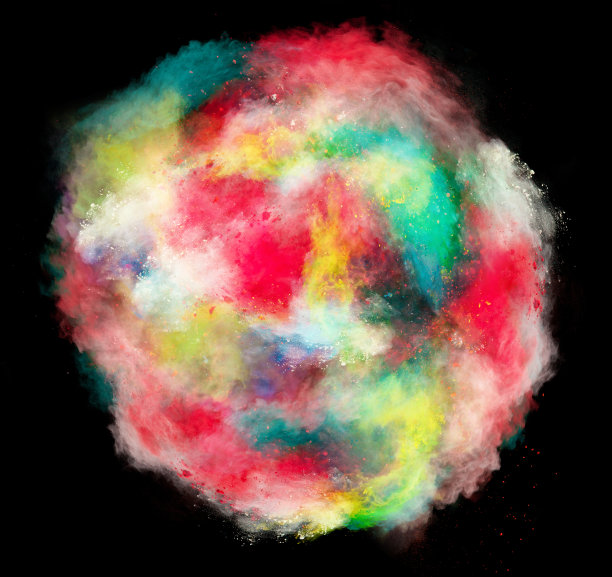 推出了彩色的粉末图片下载