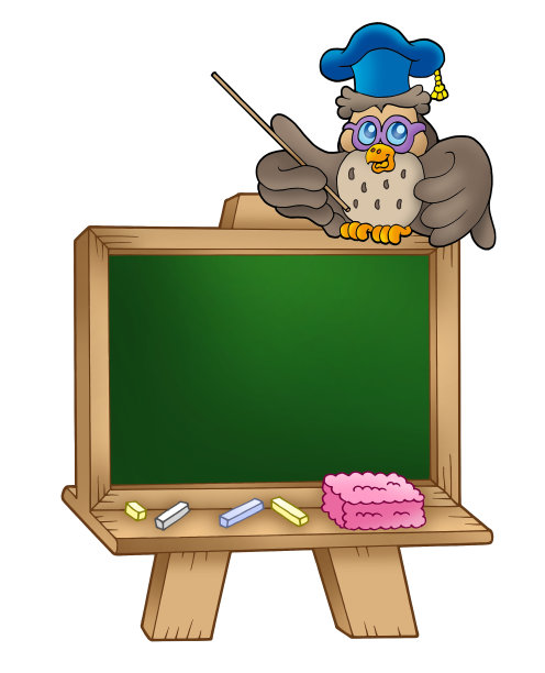 学校的猫头鹰讲师图片下载