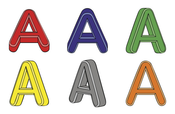 六个字母(A) 3d图片下载