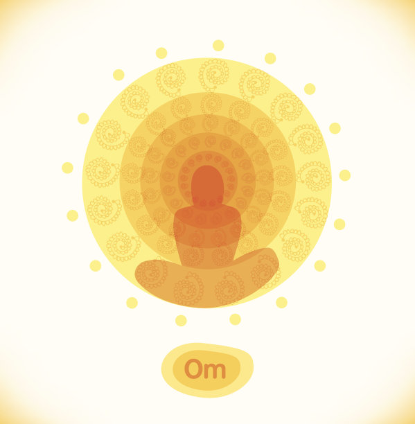 印度教的象征。瑜伽插图图片下载