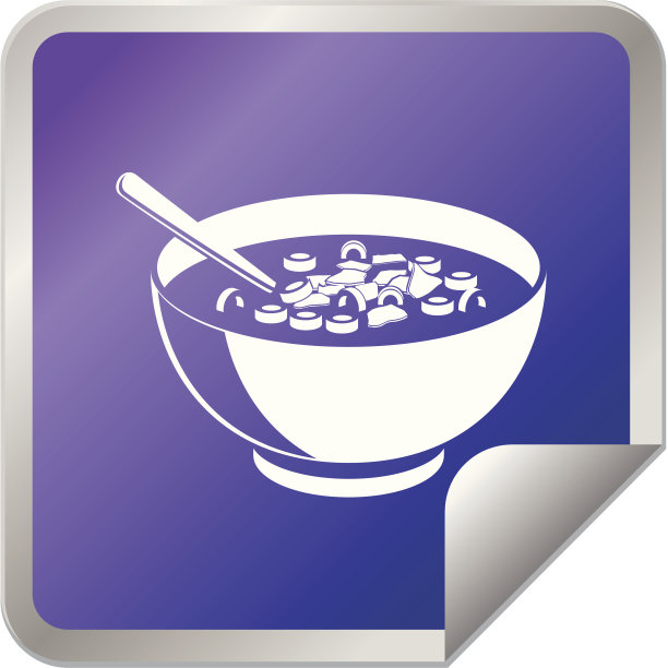 麦片碗贴纸设计图片下载