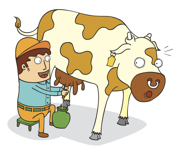 挤牛奶图片下载