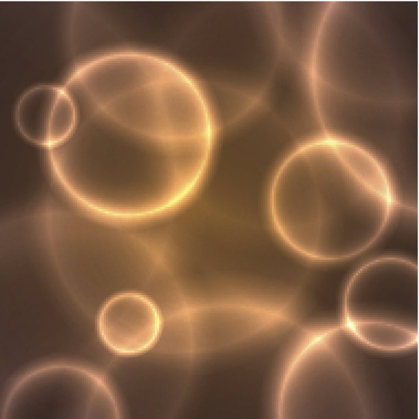 带有发光气泡的抽象背景图片下载