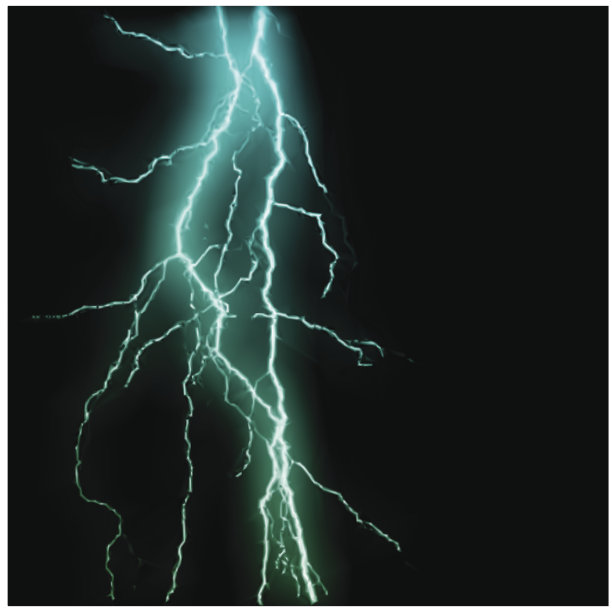 抽象蓝色闪电闪光背景。向量图片下载