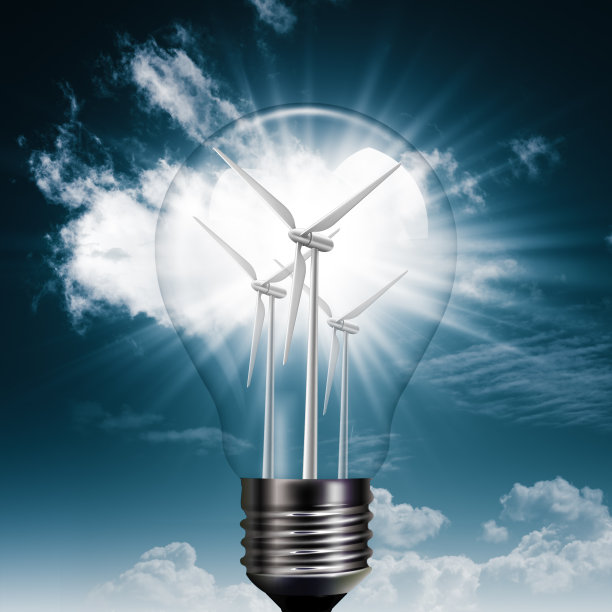 新能源发电。抽象的环境背景图片下载