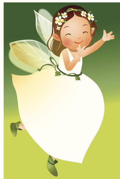 穿着仙女裙的女孩图片下载