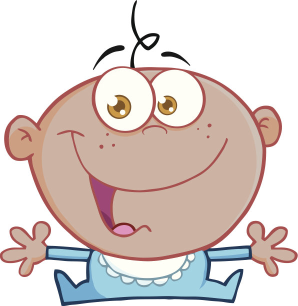 张开双臂的非裔美国男婴图片下载