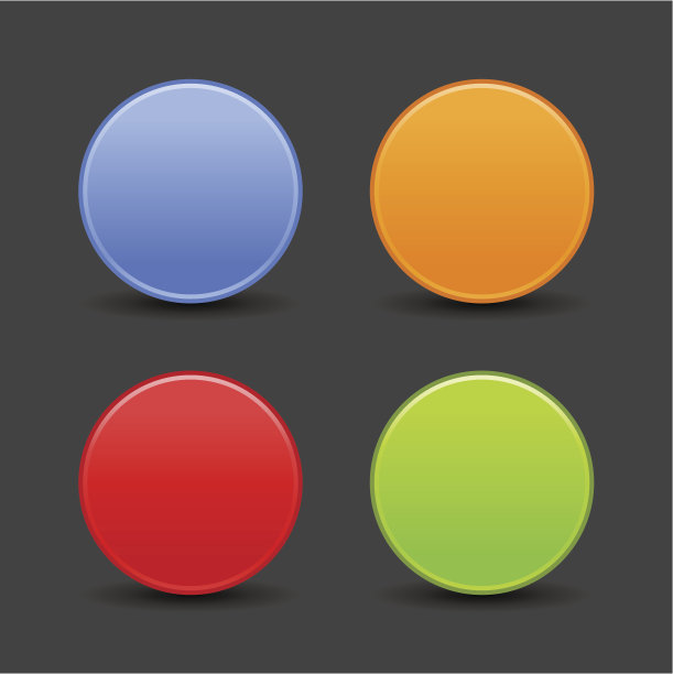 圆形空图标空白网页按钮灰色背景图片下载