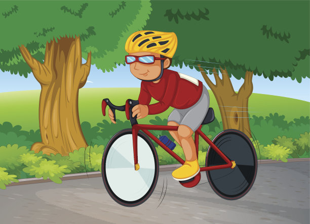 年轻人骑自行车图片下载