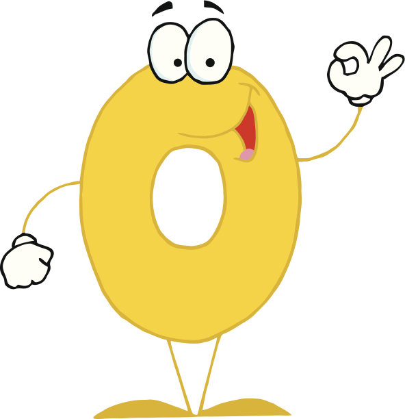 微笑的数字零图片下载