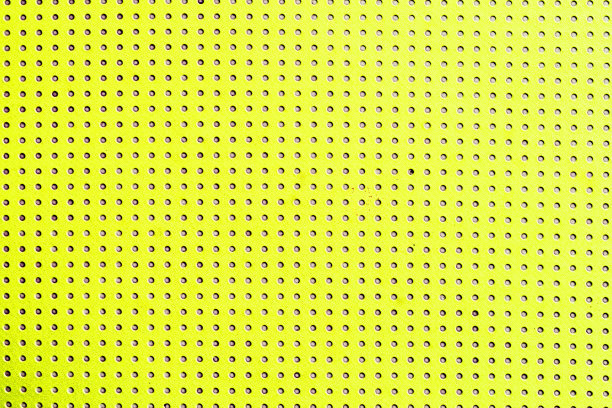 复古的黄色米色背景与垃圾波尔卡圆点无缝图片下载