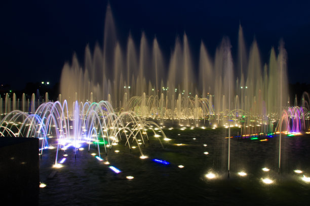 莫斯科察里奇诺公园的大喷泉。俄罗斯图片下载