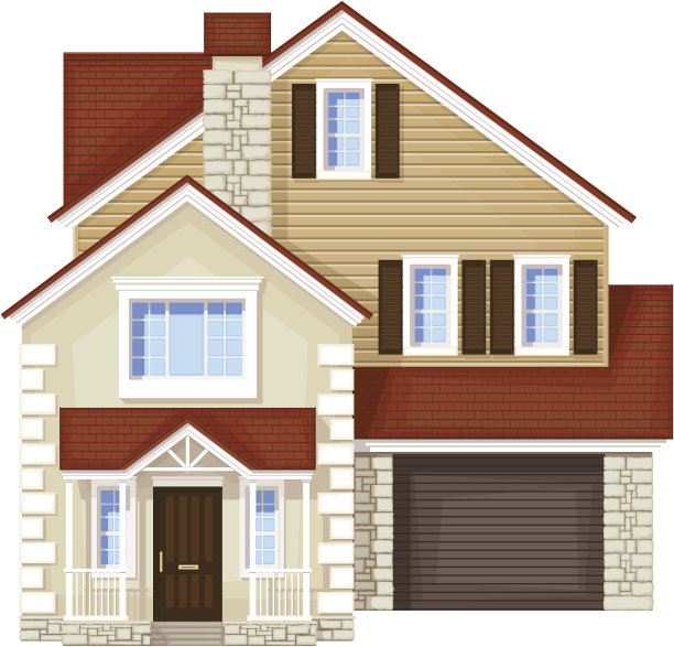 大门的房子图片下载