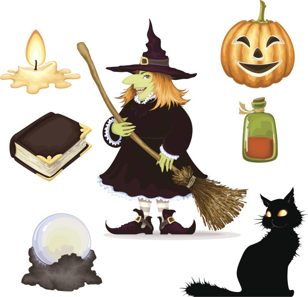 万圣节的剪纸艺术图片下载