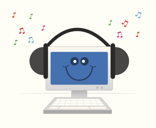 电脑耳机快乐图片下载