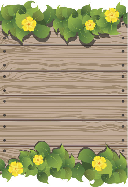 黄色的花和篱笆图片下载