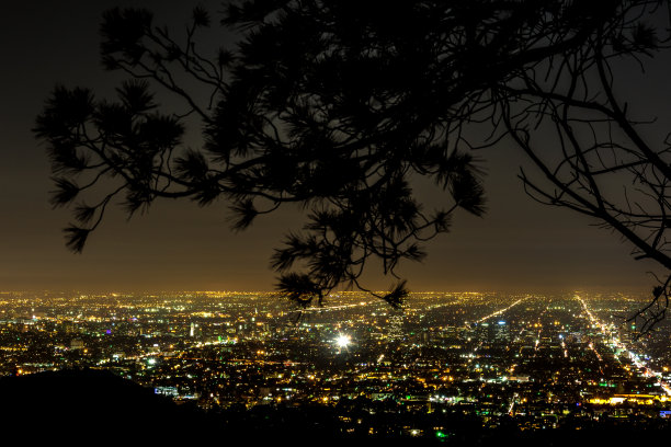 洛杉矶城市灯光图片下载